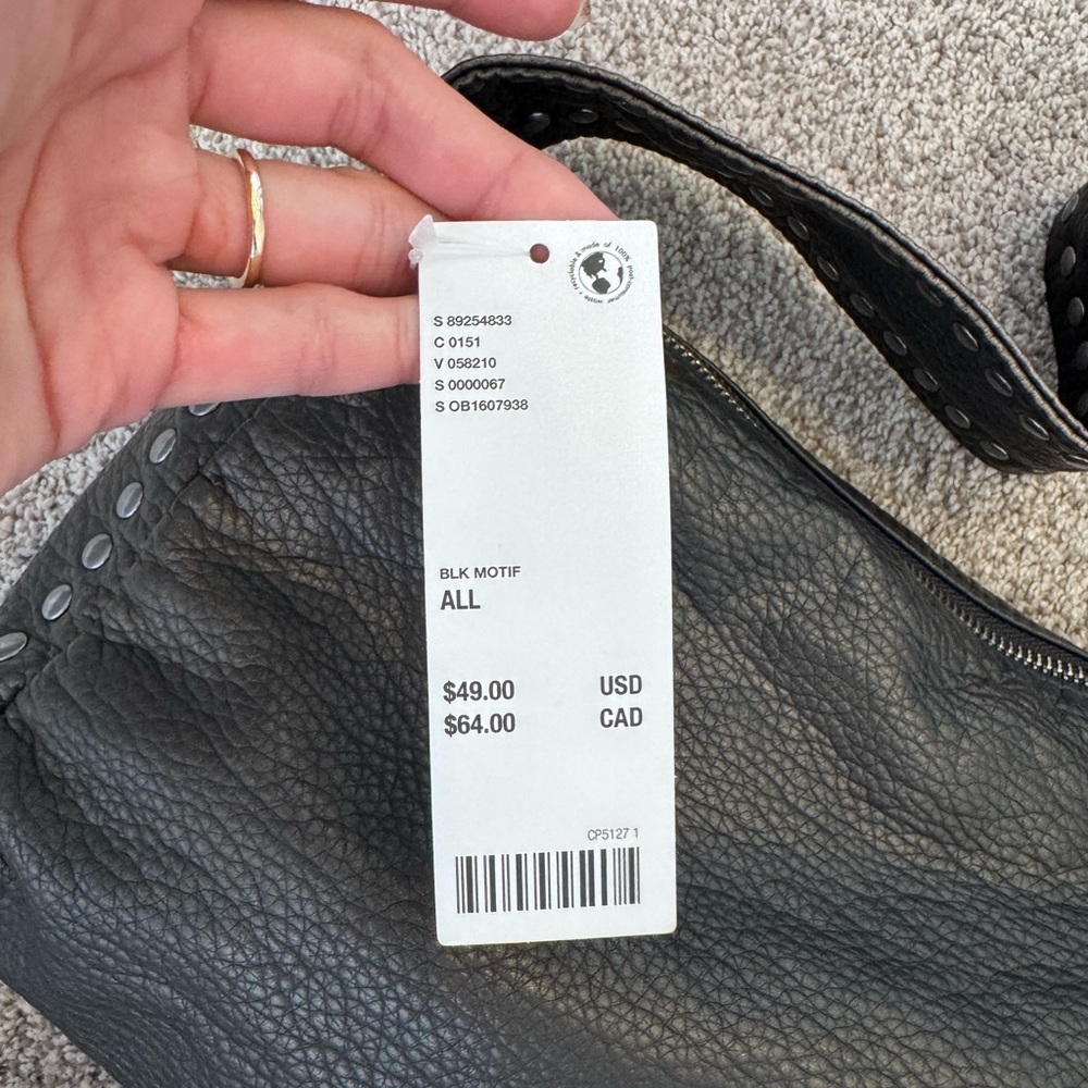 Urban Outfitters Black Crossbody Bag with Textured Finish